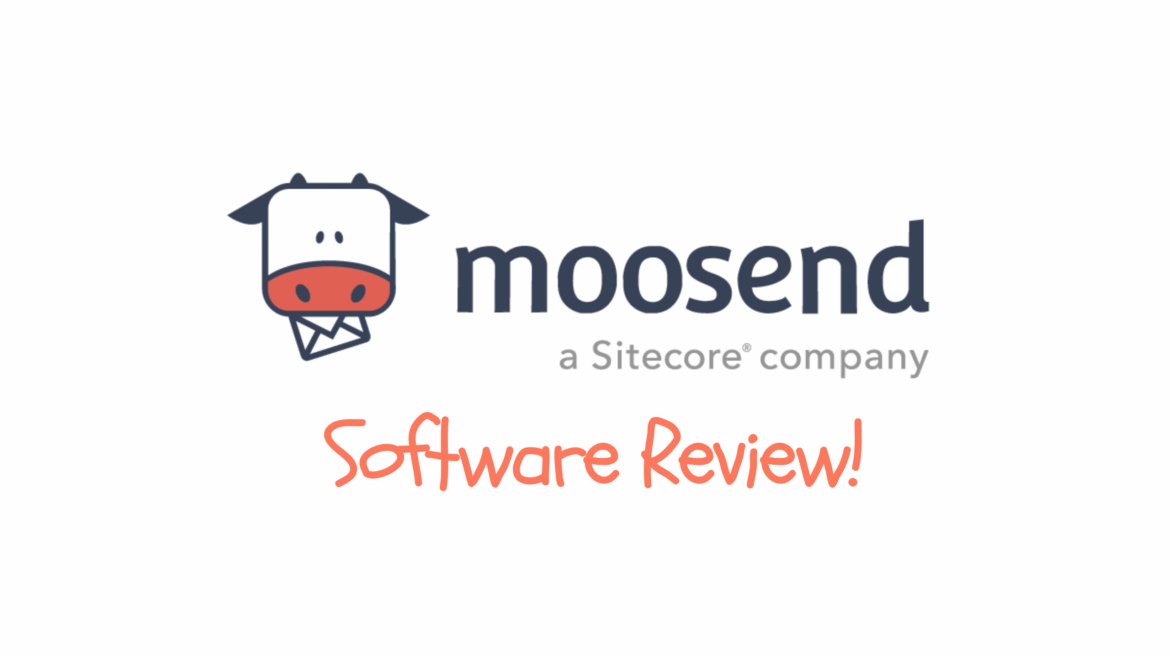 Moosend email marketing dashboard showcasing pricing, features, login view, reviews, and pros and cons in a clean UI.