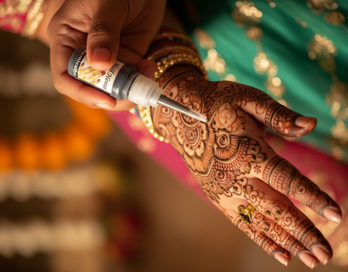 Natural Nail Mehndi - Long Lasting Color