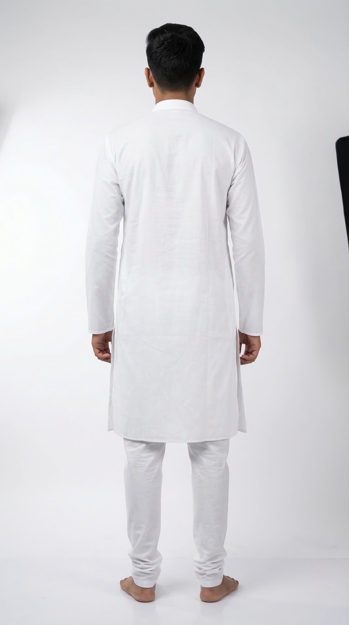 Pure Cotton White Kurta Pyjama Set | Classic Straight Fit | Sizes 40–44